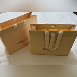 2 Jimmy Choo Paper Shopping Bags